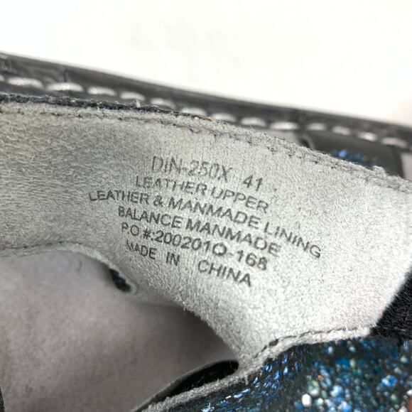 Alegria Women's Sz 41 US 10.5-11 Leather Sandal Strap Detail Dinah Deep Sea - Picture 8 of 8